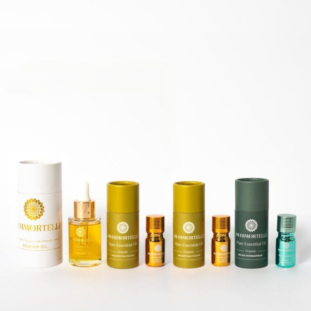 set de aceites esenciales para rendimiento, circulación y equilibrio
